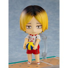Orange Rouge Nendoroid Kenma Kozume second uniform side profile for dynamic posing and display.