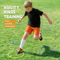 Oranmew agility training rings help with precise moves and coordination.