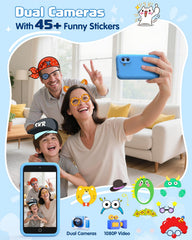 Orantronx Kids Smart Phone 8GB storage keeps photos and drawings organized