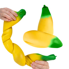 The Orb Factory ORB Easy Sqweezy Giant Stretchy Banana easy-to-clean material for quick desk sessions