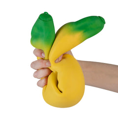 The Orb Factory ORB Easy Sqweezy Giant Stretchy Banana soft texture supports calming tactile exploration
