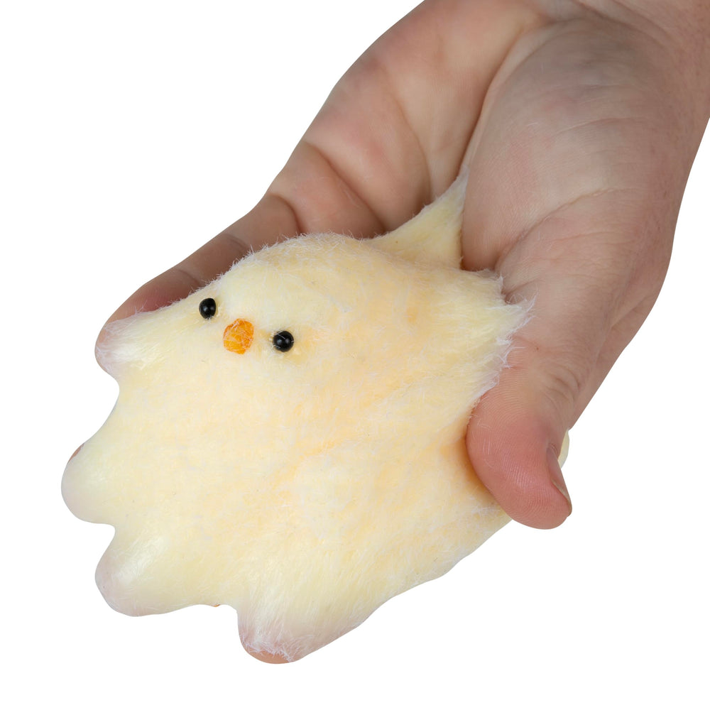 ORB TABA Yellow Chick close-up texture, showcases durable, washable TPR material