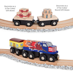 Orbrium large diesel-electric engine and passenger coach with magnets.