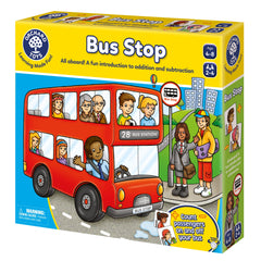 Orchard Toys Moose Bus Stop station image signals bus arrival fun.