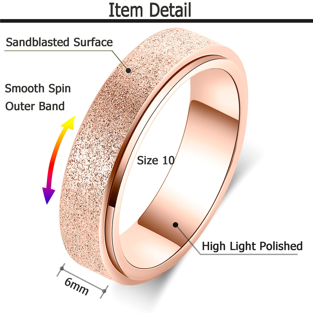 OreilleStar Anxiety Ring spin action captured as you rotate with thumb during work or study