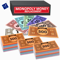 oreven Play Money in mixed colors for versatile board game budgeting and gameplay