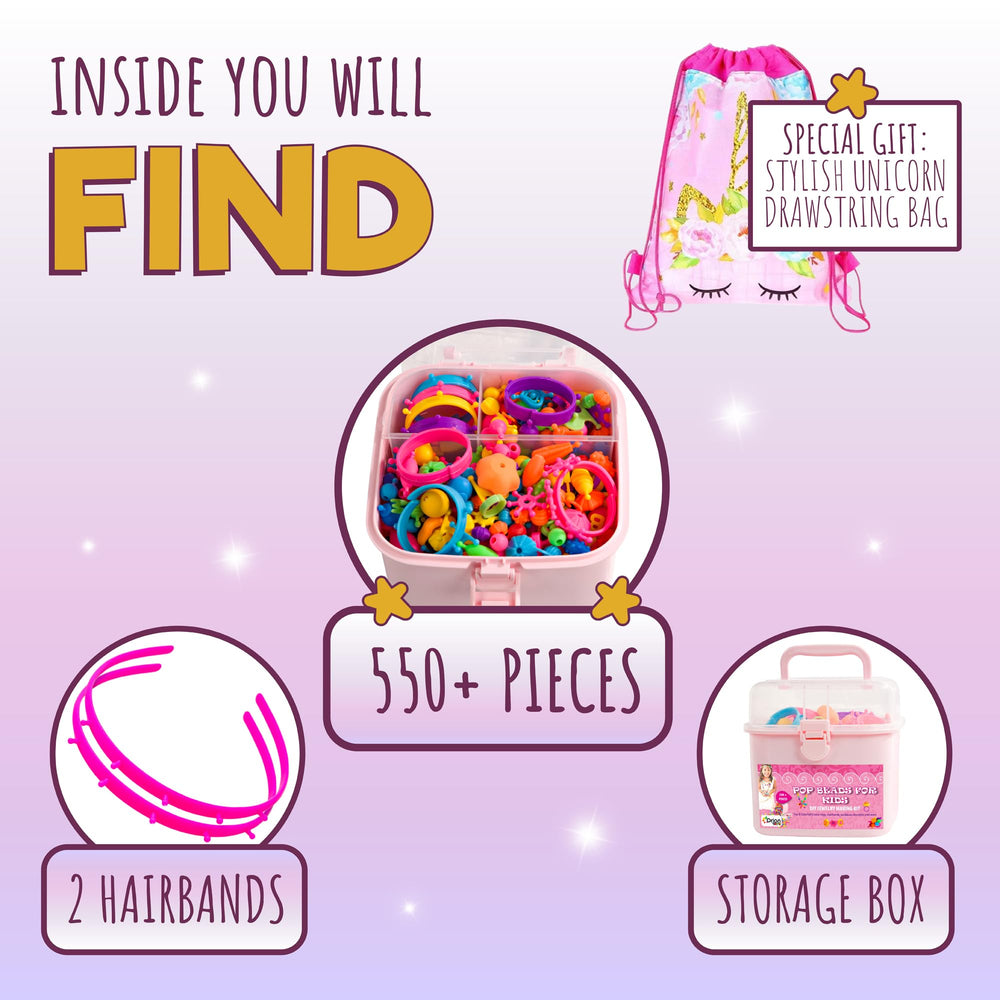 Orian Pop Beads ring creation kit for young designers