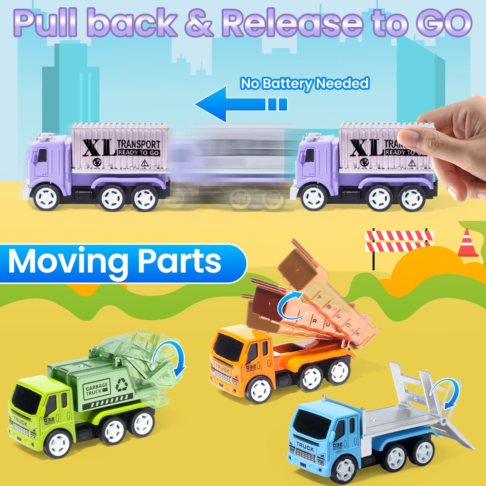 Oriate diecast dump truck: movable bed for interactive, hands-on pretend work.