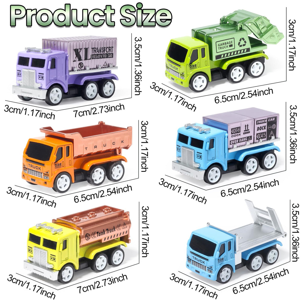 Oriate diecast garbage truck: open back design for realistic rescue and cleanup play.
