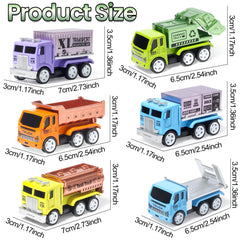 Oriate diecast garbage truck: open back design for realistic rescue and cleanup play.