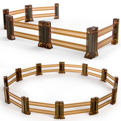 Oriate Farm Animals Fences 18pc magnets forming durable farm enclosures for creative play.