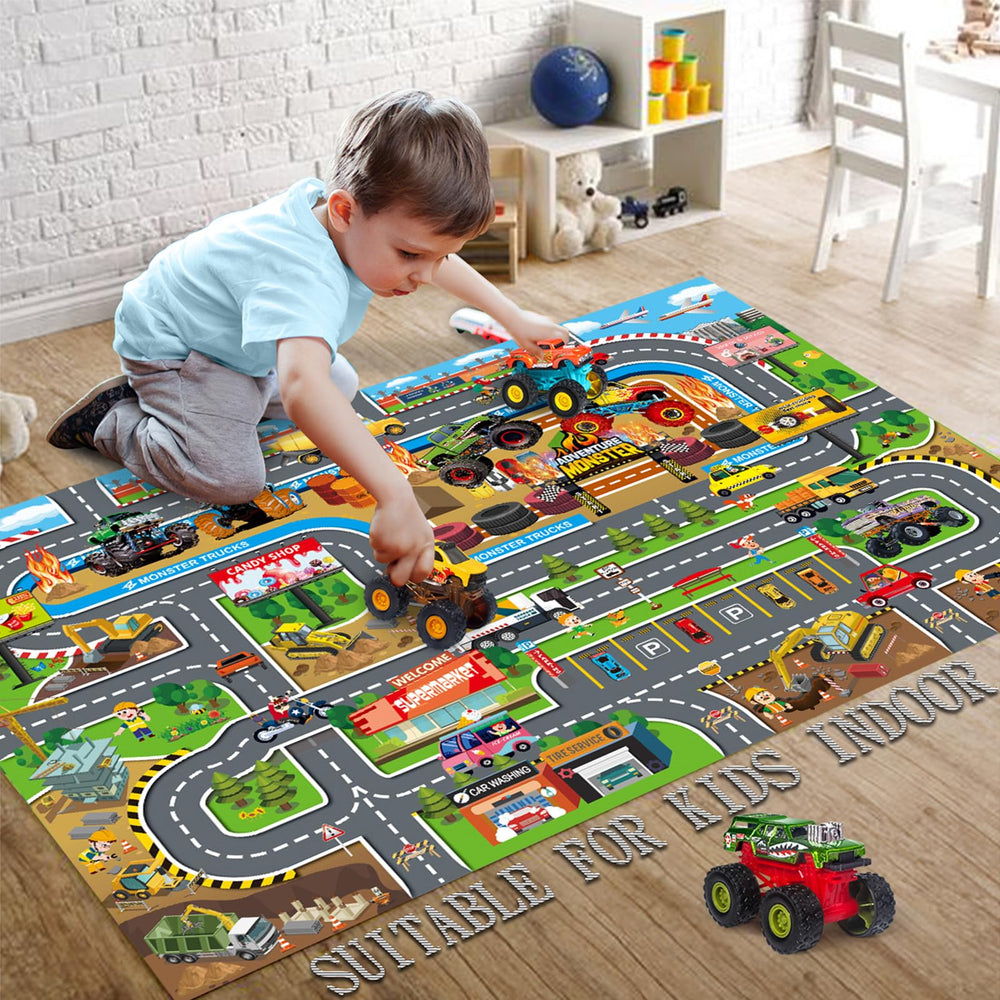Oriate Happy Farm Pattern invites gentle roleplay and cooperative games on the floor.