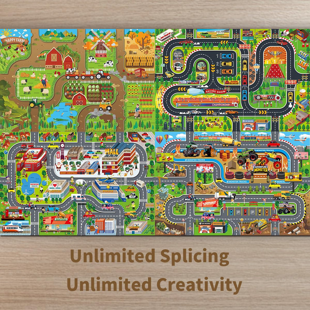 Oriate Racetrack Pattern enables fast, friendly racing play.