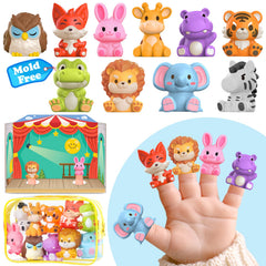 Oriate Zoo Animals finger puppets pack spark imaginative play for toddlers