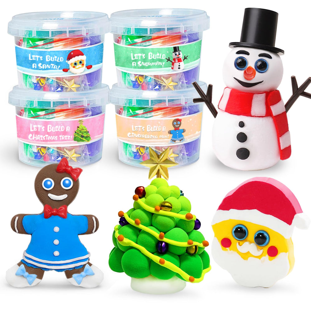 ORIENTAL CHERRY Snowman Clay Kit helps kids sculpt a winter friend for imaginative play.