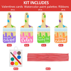 ORIENTAL CHERRY valentines cards with sky design and portable paint kit for easy sharing.