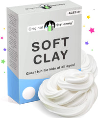 Original Stationery soft clay for slime with white foam texture enhances butter slime creativity