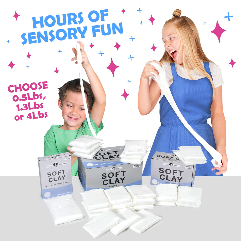 Original Stationery Soft Clay set for slime kit assembly at home.