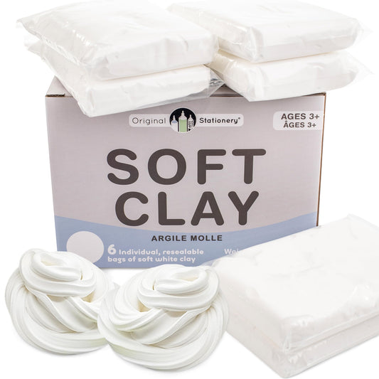 Original Stationery soft clay close-up texture for butter slime and smooth mixing.