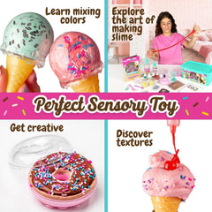 Original Stationery Sweet Sprinkles Ice Cream Slime Kit sundaes with safe, creative play