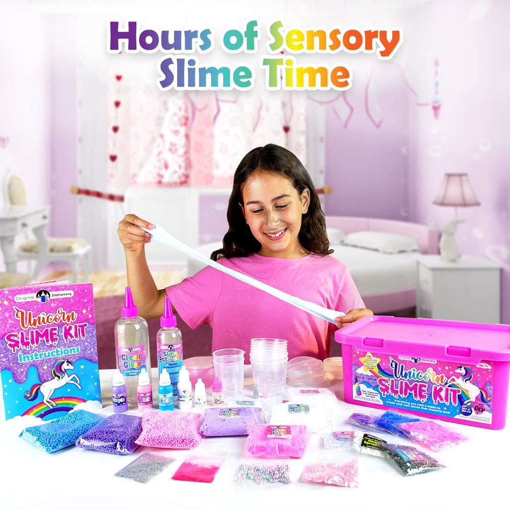 Original Stationery unicorn slime making activity encouraging collaborative play