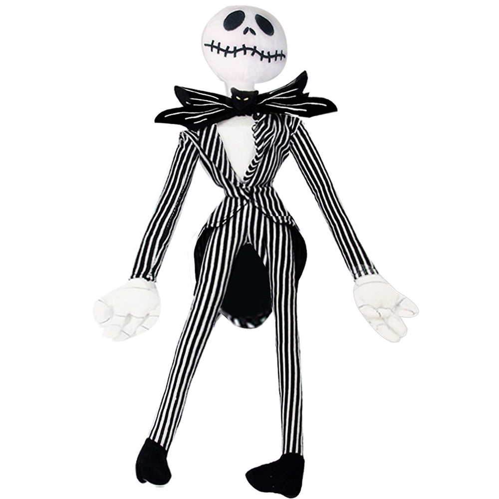 Originalidad Jack Skellington plush, front view, soft bedtime companion.
