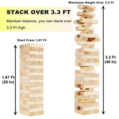 Orizliztion Tumbling Tower reaches 3.3 ft height for heightened competition and fun.