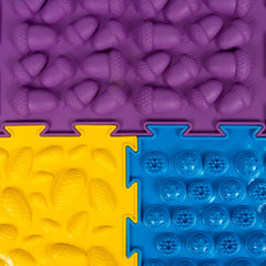 OrthoDon Rainbow Mat cones texture evoking woodland aids arch awareness