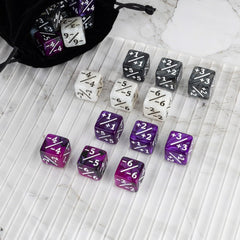 ORUNI black marble counters with bold digits for quick game checks.