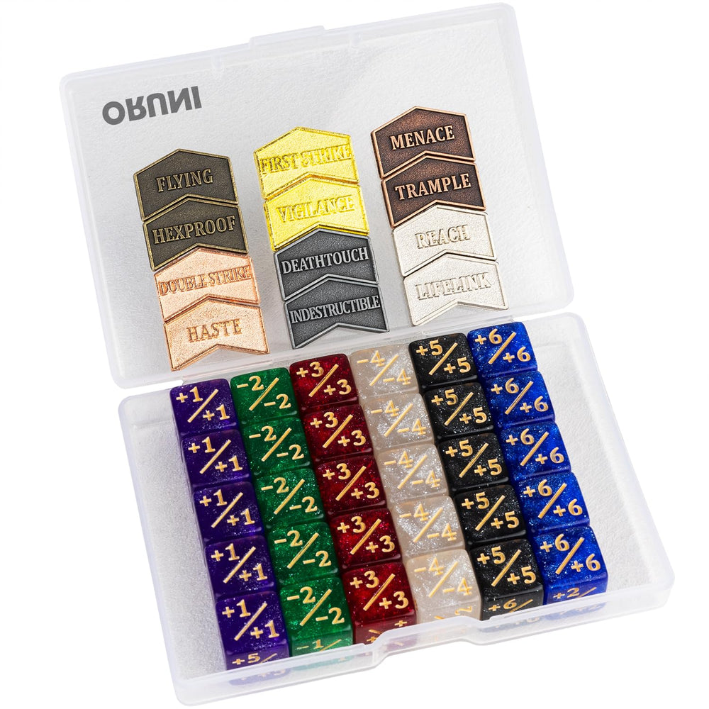 ORUNI MTG dice counters 12mm in six colors for quick game state tracking