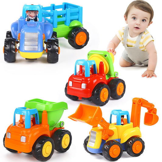 ORWINE Inertia dump truck toy for toddlers, durable and colorful for sandbox play