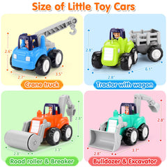 ORWINE Inertia Trucks bulldozer excavator toy enhances hand-eye coordination during construction play