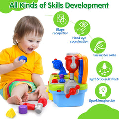 ORWINE drill-nails toy helps toddlers build fine motor control and pretend projects.