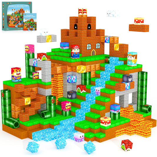 ORZbb magnetic blocks forest castle set for imaginative play and spatial skills.
