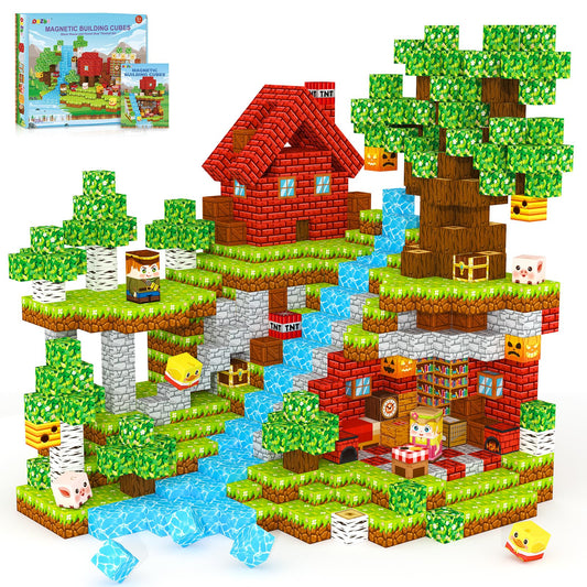 ORZbb magnetic blocks stone house set inspires imagination and hands-on STEM play