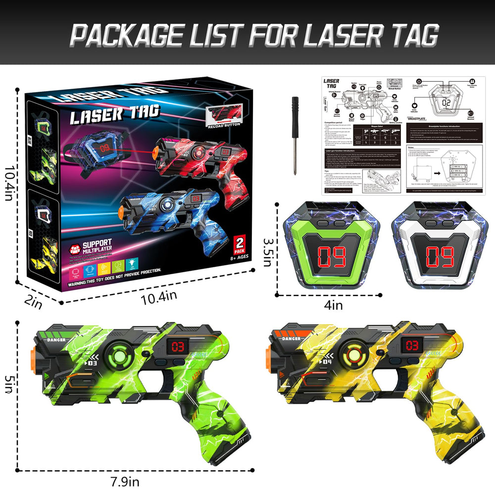 OSALON laser tag guns multi-color teams promote friendly competition