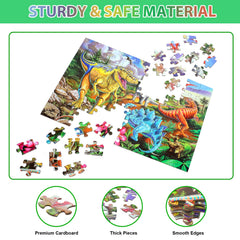 OSBOO dinosaur puzzle gift-ready packaging for birthdays