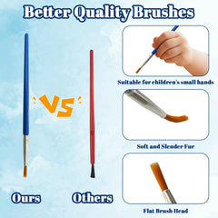 OSIMIG brushes 24-pack ready for precise strokes and easy cleanup.
