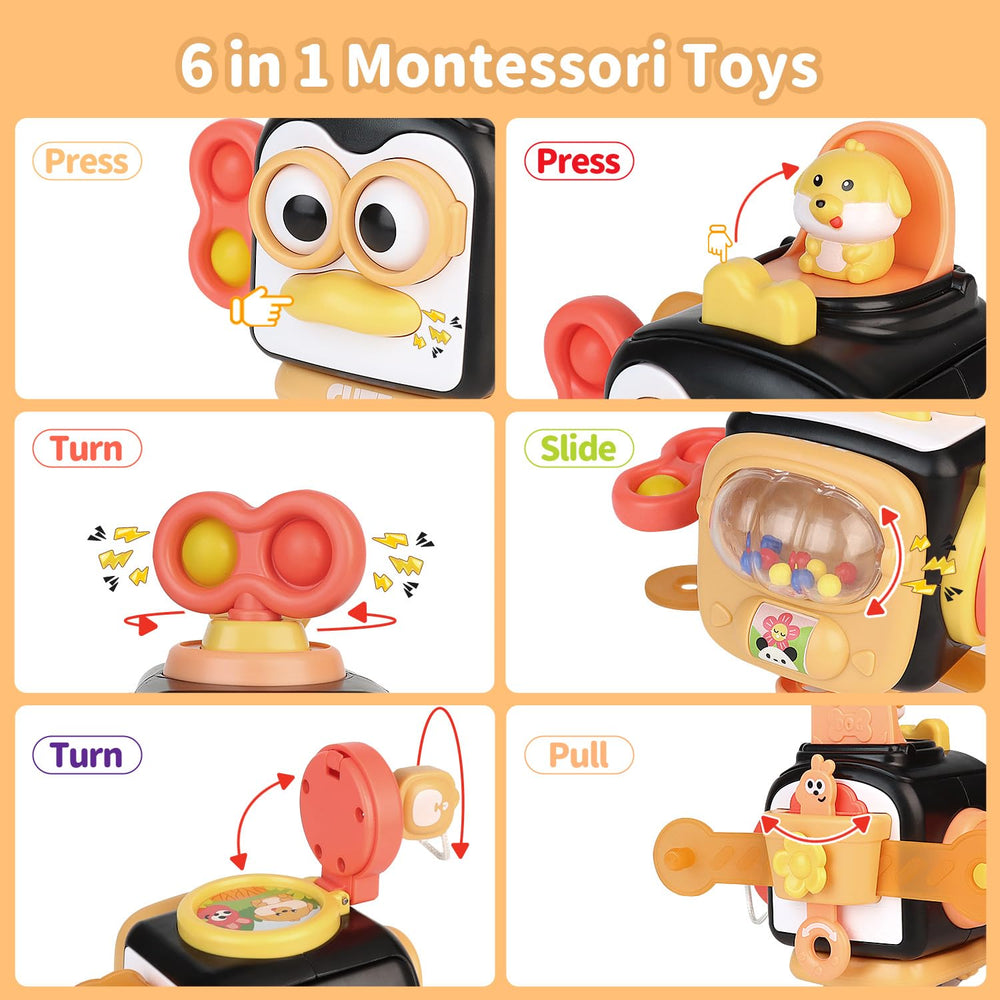 OSIMILY mouth panel encourages tactile play and attention through press-and-release actions.