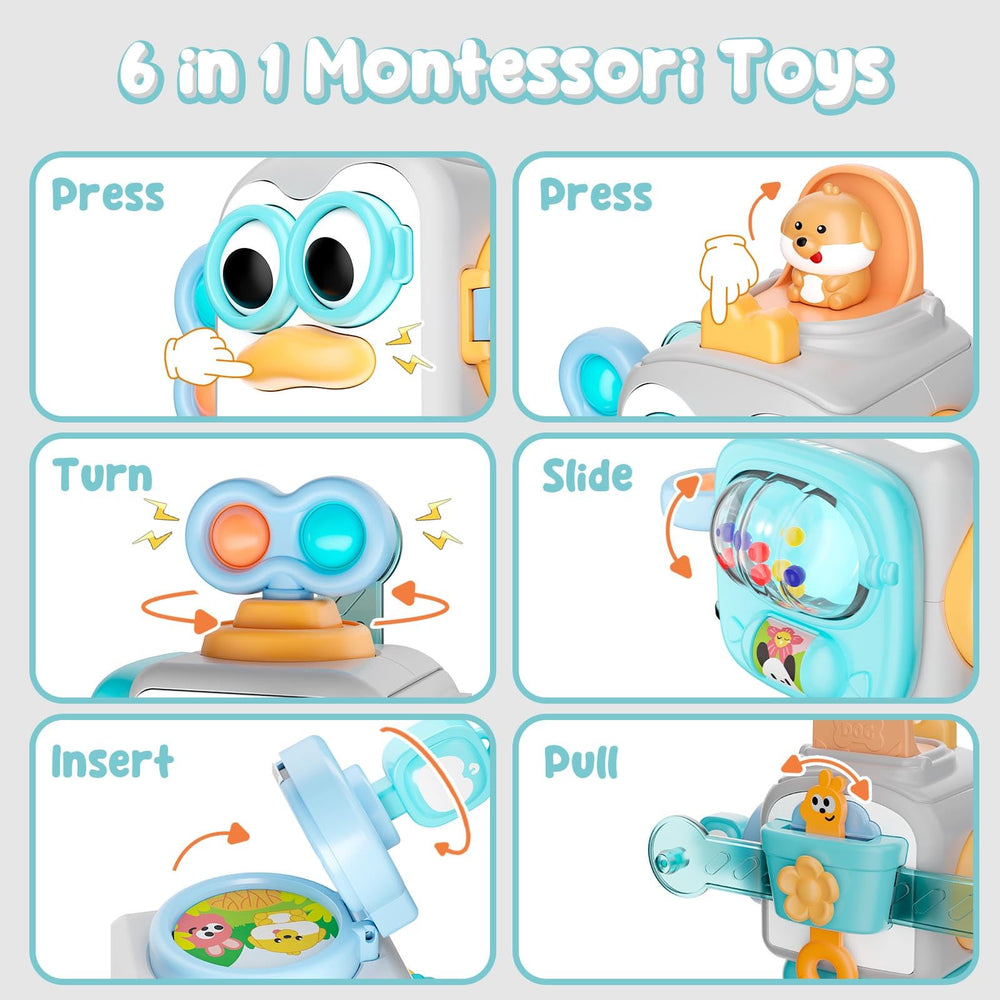 OSIMILY busy cube pressable-mouths panel encourages tactile exploration and focus