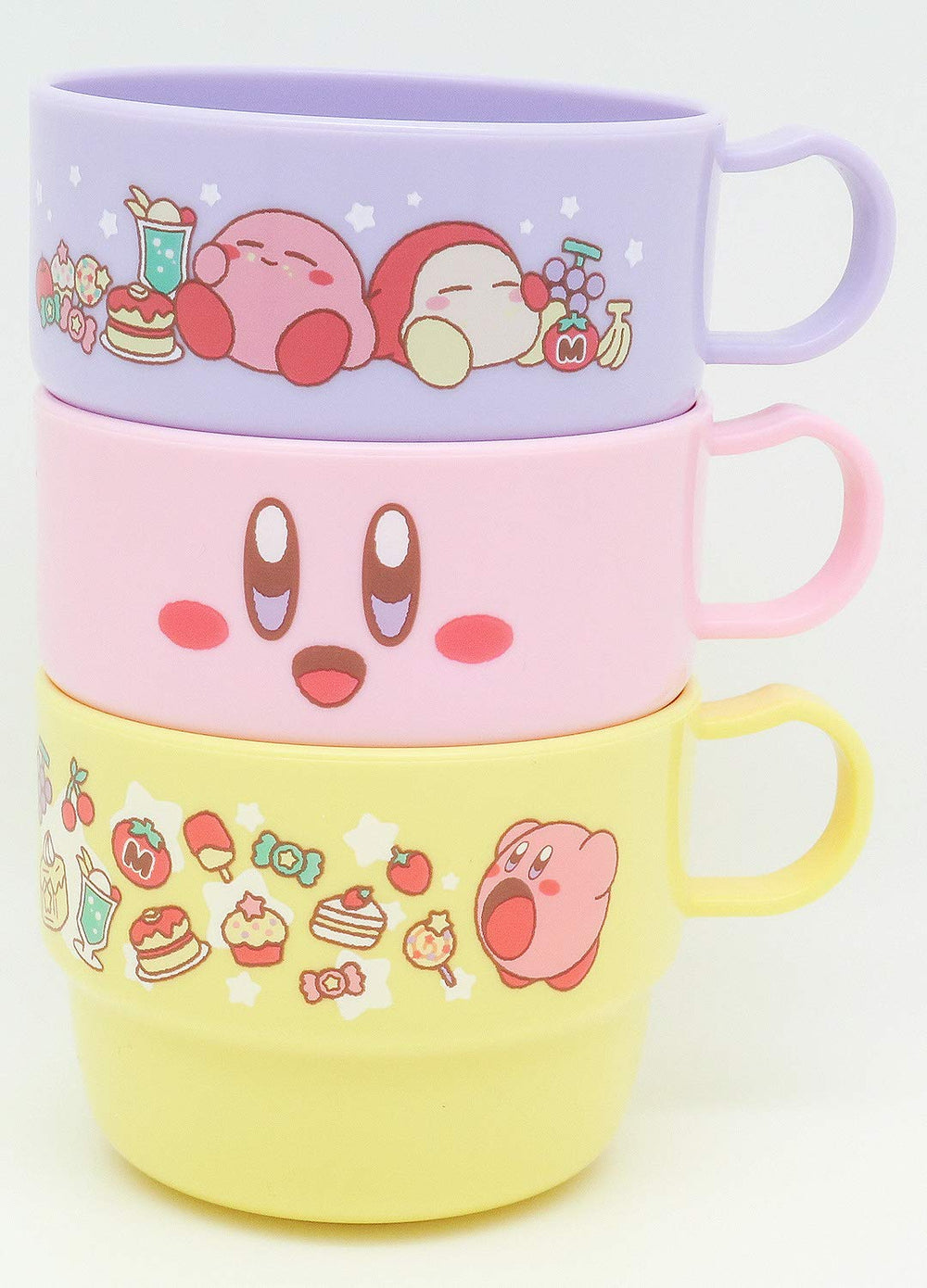 OSK Kirby's Dream Land 3 dishwasher-safe stackable mugs for easy cleanup
