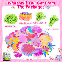 Osllate pistils in three colors enable diverse bouquet designs.