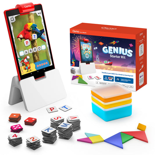 Osmo Genius Starter Kit with Fire Base enables hands-on learning anywhere