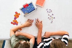 Osmo Numbers tiles for popping bubbles with arithmetic practice.