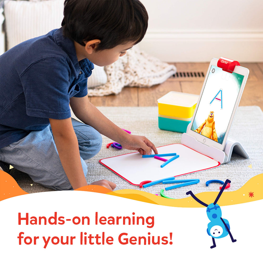 Osmo Little Genius Squiggle Magic drawing actions foster pre-drawing skills.