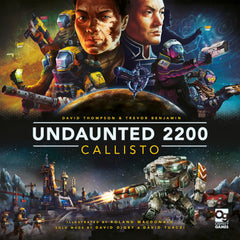 Osprey Games Undaunted 2200 Callisto cover art inviting players to dive into sci-fi battles.