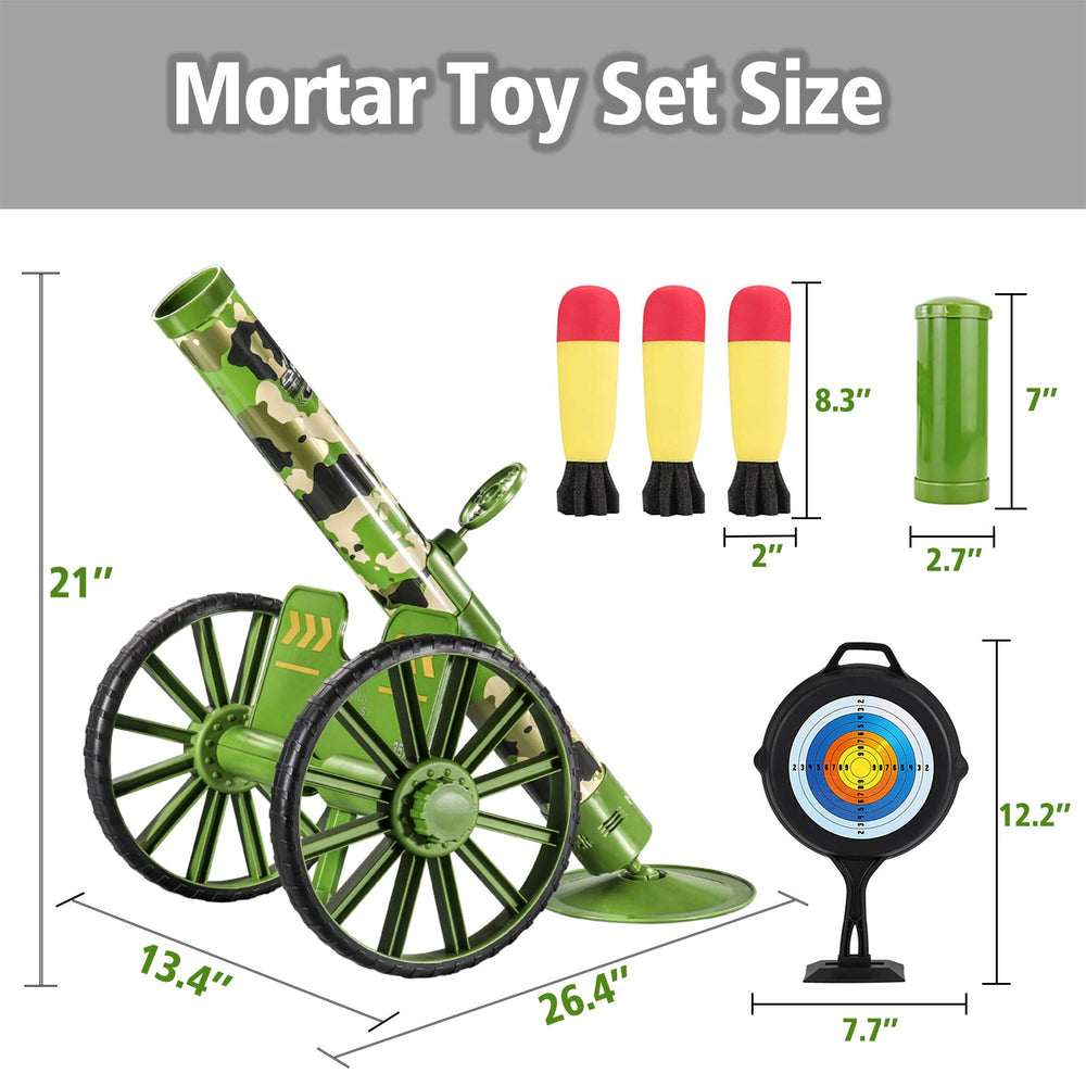 OSQI Mortar Launcher Set ships with batteries included