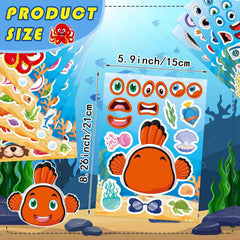 OTAITY sea animal stickers turtle design for kids' sticker art projects