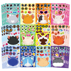 OTAITY cat stickers 36 sheets set with 12 designs for playful crafting and party activities