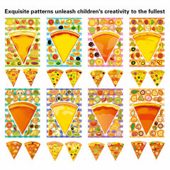 OTAITY party decor pizza stickers add cheerful vibes to celebrations and goody bags